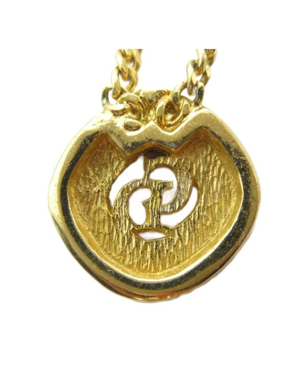 Dior Pendant Logo Rhinestone Gold - Picture 2 of 6
